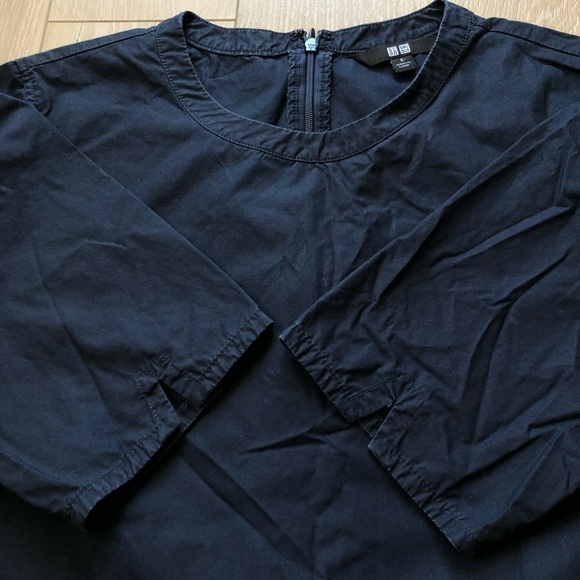 Uniqlo Cotton Mini Dress with Pockets in Navy Women’s Size S - Picture 10 of 11